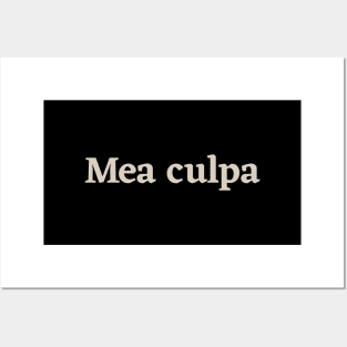 Mea Culpa Posters and Art